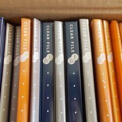 中古のクリア/ファイル収納ファイル 50冊セットの画像