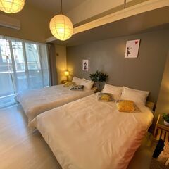 民泊部屋のお掃除スタッフ募集！1部屋7,000円あり(^_-)-☆