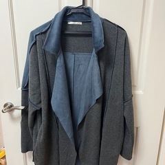 BITTOKO 薄手のコート　バイカラー　レディース
