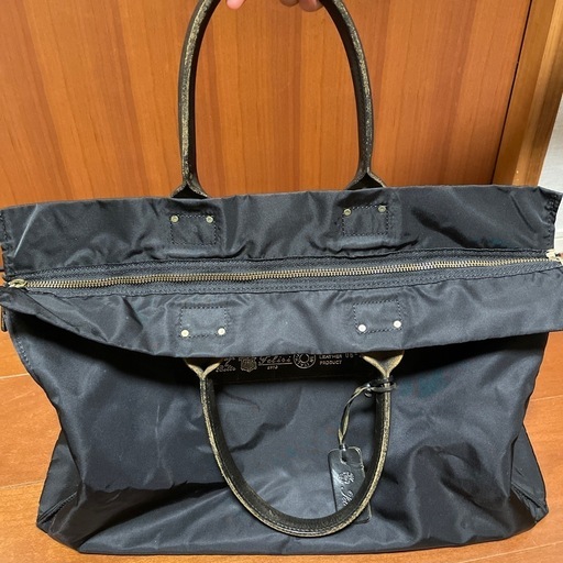 フェリージ　ボストンバック　ブラック　レザー✖️ナイロン
