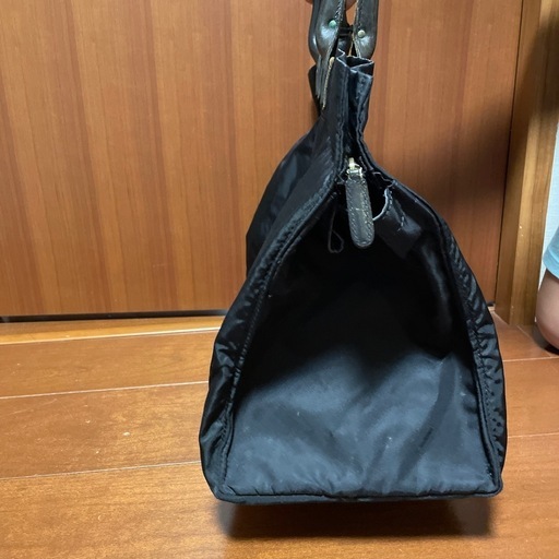 フェリージ　ボストンバック　ブラック　レザー✖️ナイロン