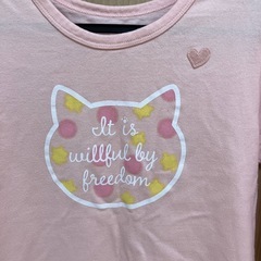 【値下げ‼️】ねこイラストロンT 七分袖の画像