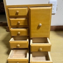 木製　小物入れ　引き出しタイプの画像