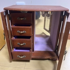 木製　小物入れ　引き出しタイプの画像
