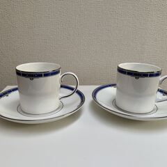 ウェッジウッド　キングスブリッジ　コーヒーカップ＆ソーサー　２客...