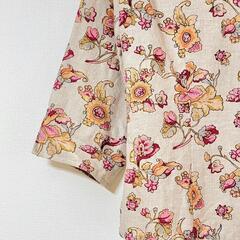 ローラアシュレイ 花柄シャツ サイズ7の画像