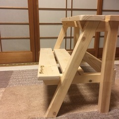 【受注製作】手作り木製花台2段【大】の画像