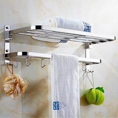 新品未使用！タオル掛け、販売価格2,880円、バスルーム棚、ステンレス製壁掛けの画像