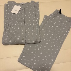 長袖 マタニティパジャマ M グレー　ローズマダム