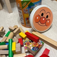 アンパマンマンの積み木セットの画像