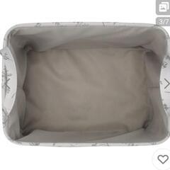 ニトリ　花柄バスケット　収納ケース　2個セットの画像
