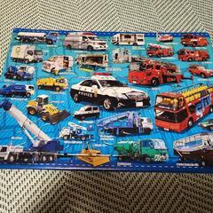 働く車のジグソーパズル+アルファベットパズルの画像