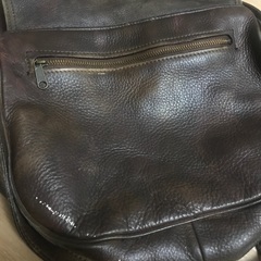 本革バッグ　こげ茶　ダークブラウンの画像