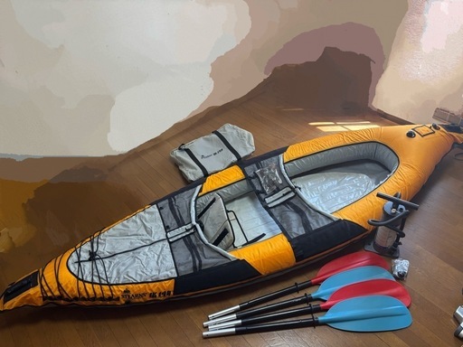 良品 レイカータンデム IK140 B501 アウトドア カヌー カヤック  マリンスポーツ ボート 釣り 川 海