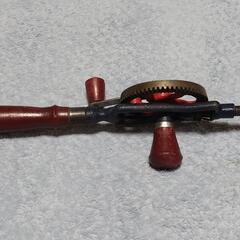 レトロ工具　ハンドドリルの画像