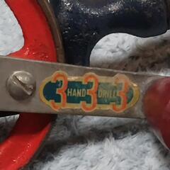 レトロ工具　ハンドドリルの画像
