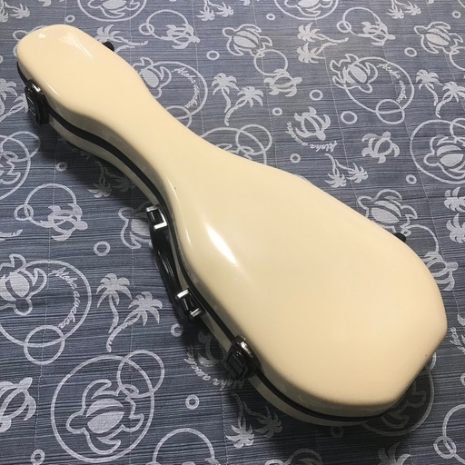 プロ御用達 アランフェス カーボン ソプラノウクレレケース クリーム(ホワイト)