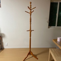 木製　ポールスタンドハンガー帽子掛けコート洋服かけ