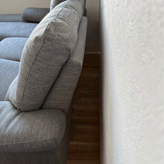 ニトリ電動カウチソファLB033LC DR-GY（グレー）の画像