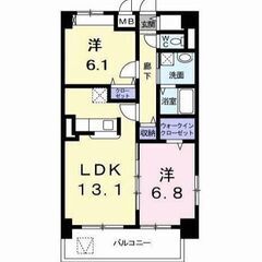 ✨駅近・広い・充実装備💚2LDK専有面積62.32㎡💚相模原市南区東林間１丁目🚃小田急江ノ島線 東林間 徒歩10分🚃💚グリンデルヴァルト/３０１💚at - 不動産