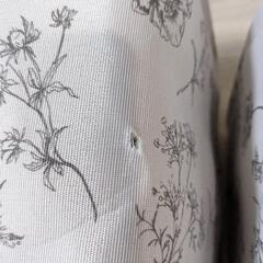ニトリ　花柄バスケット　収納ケース　2個セットの画像