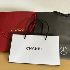 CHANEL カルティエ ベンツ 計3枚 紙袋 ショッパー ショ...
