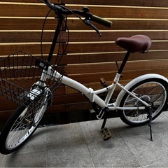 Shimano6段ギア付き　折り畳み自転車