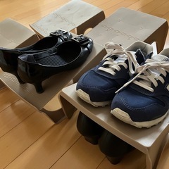 下駄箱の収納　シューズホルダーの画像