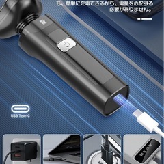【新品未使用】① 【回転式シェーバー】シェーバー メンズ 髭剃り 27枚刃 乾湿両用 ひげそり 360°回転式 電気シェーバー 低騒音 長持ちバッテリー 電動シェーバー ひげ剃り 深剃り IPX7防水 水洗い可 お風呂 type-c充電式 電気カミソリ 液晶画面 LCD残量表示 軽量 持ち運び便利 男性用 出張/旅行/車内常備/プレゼント 取扱説明書付の画像