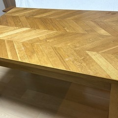 元値10万以上　大人気へリンボーンダイニングテーブルとチェア4脚セット