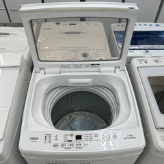 【お持ち帰り大特価•家電6ヶ月保証】AQUA 洗濯機　AQW-V7M　7kg 2022年製の画像
