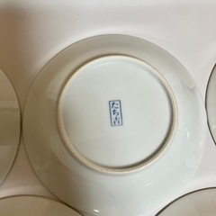 橘吉　たち吉　タチキチ　染付　 青い花柄のお皿　5枚セット①の画像