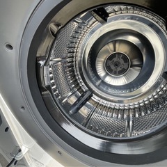 全国最安値💎2022年製SHARPドラム式洗濯機　洗剤自動モデルES-W114 配達無料！の画像