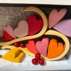 グリムスハート❤️＆虹🌈積み木
