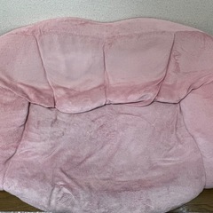 ニトリ ローソファ 2人用 ピンクの画像