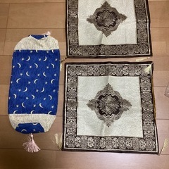 トルコ製クッションカバー2枚  7月中旬以降出品.取引地域が都内...