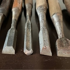 大工道具 ノミ 鑿 7丁セット（丸ノミ1丁あり）の画像