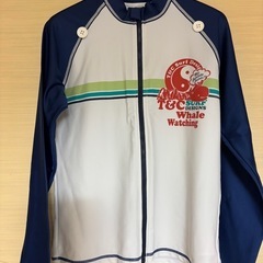 【美品】ラッシュガード 150水着 UVカット 長袖 パーカーの画像