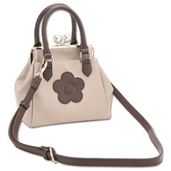 マリークワント MARY QUANT パールガマ口 2WAYミニトート
