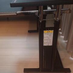 【値下げ】バウヒュッテ スタンディングデスク BHD-1000H ブラックの画像