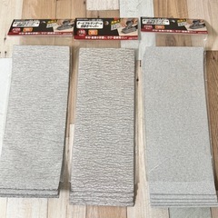 オービタルサンダー用空研ぎペーパー3種類の画像