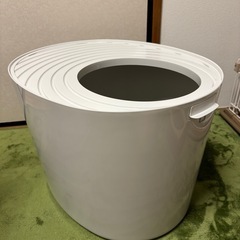 猫用　トイレ　猫砂入り
