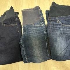 マタニティデニム　マタニティジーンズ　3点の画像