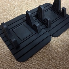 2個セット　スマートフォンホルダー スマホホルダー スマホスタンド 車載 ブラックの画像