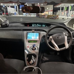 値下しました！トヨタプリウス★車検、ETC、ナビ付き！★ハイブリッドバッテリー交換済みの画像