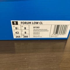 アディダス　FORUM LOW CL(26.5cm)の画像