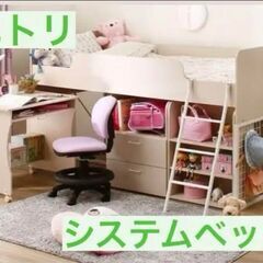子供の秘密基地 ニトリのシステムベッドの画像