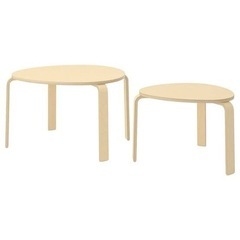 IKEA  SVALSTA　ネストテーブル2点セット