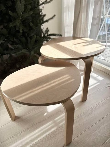 IKEA SVALSTAネストテーブル2点セット (yuna) 江古田のテーブル