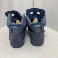 NIKE　AIR JORDAN 6 RETRO/エアジョーダンレトロ/ブルー/384664-400/27.5cm/ネイビーの画像